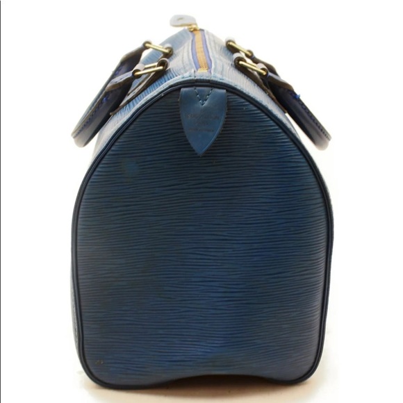 Authentic Louis Vuitton speedy 30 blue epi - Picture 3 of 9